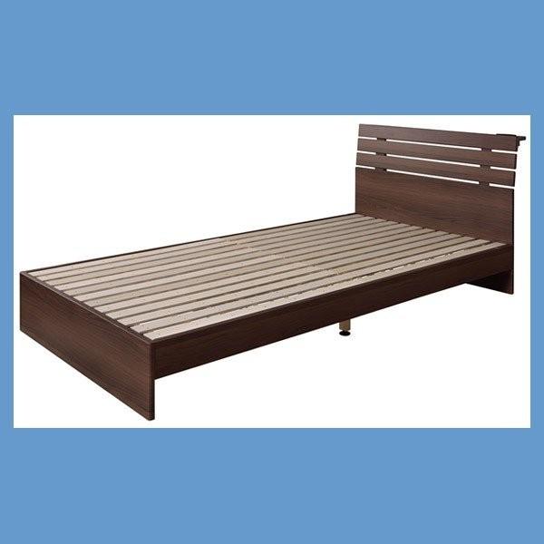 『大型M』ダブルベッド（B-80D-BR）／ブラウン