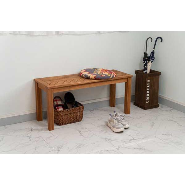 東谷 ヘリンボーン柄ベンチ（100cm） NX-719 : インテリアショップ