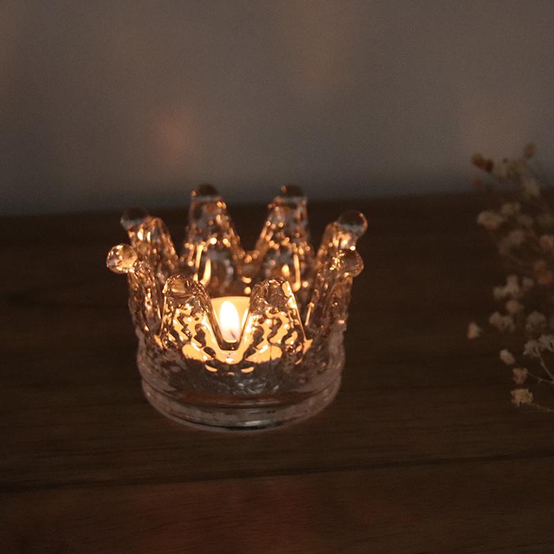 キャンドルホルダー ガラス ガラスホルダー キャンドル ライト ティー