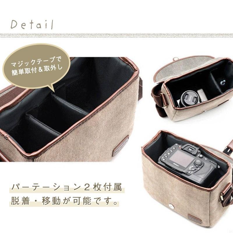 カメラバッグ 一眼レフ ショルダー 女子 おしゃれ かわいい ミラーレス一眼 カメラカバン レンズ収納 送料無料 K Camerabag01 ブリッジトレード 通販 Yahoo ショッピング