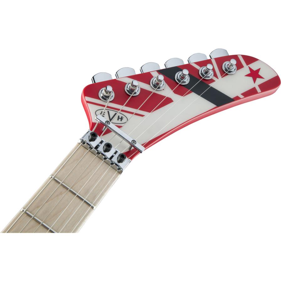 EVH / Striped Series 5150 Red Black White Stripe Transparent