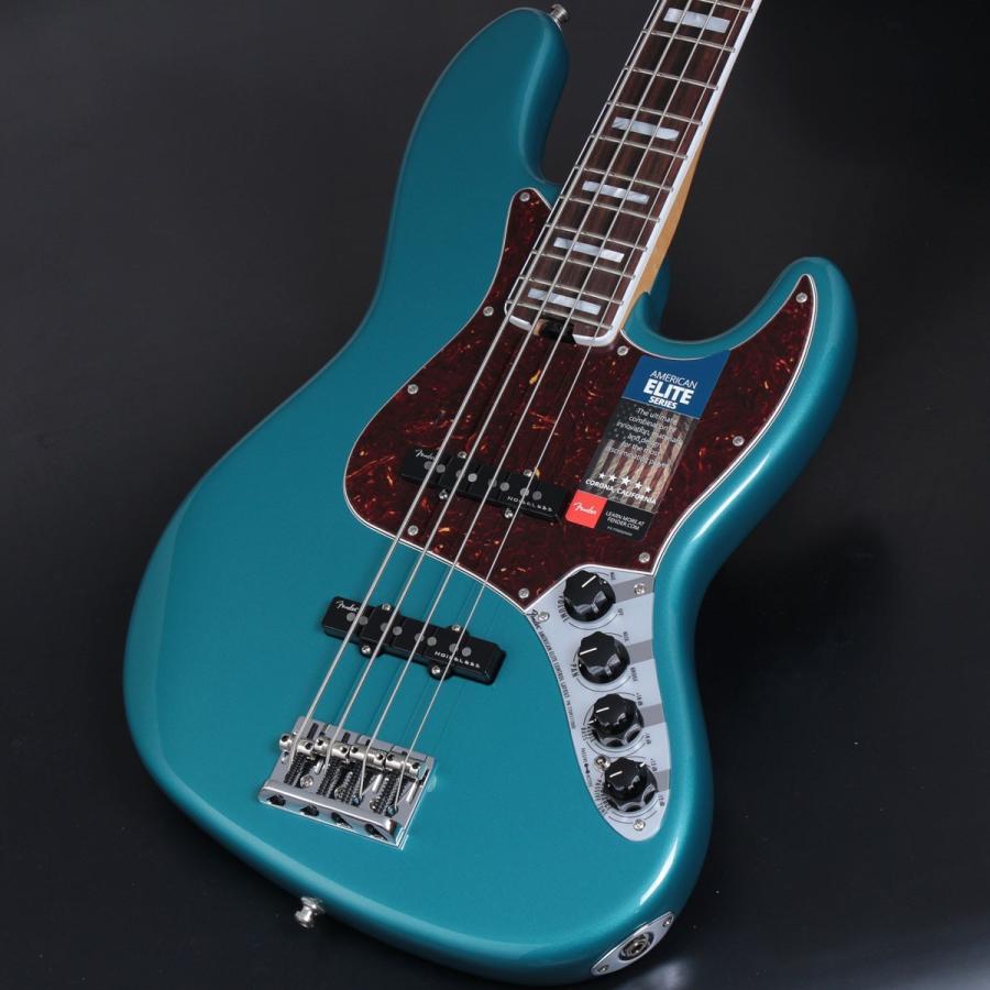 Fender USA / American Elite Jazz Bass Ebony Fingerboard Ocean