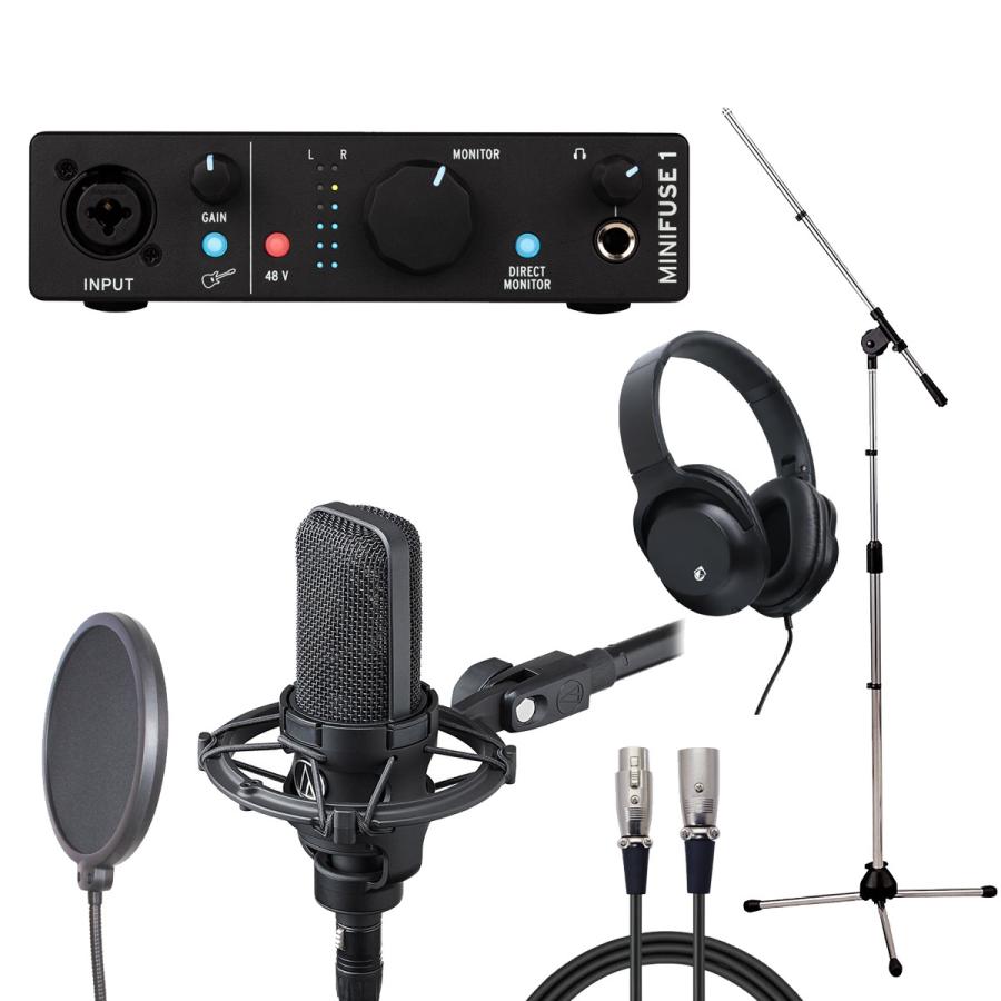 Arturia MiniFuse 1 BK × audio-technica AT4040 (レコーディング