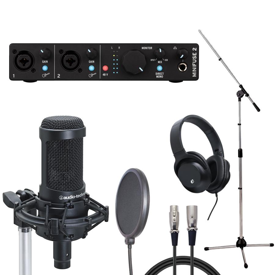 Arturia MiniFuse 2 BK × audio-technica AT2050 (書きとどめる仕掛ける)(御茶ノ水中央局) 楽器、器材-その他DTM、DAW関連用品