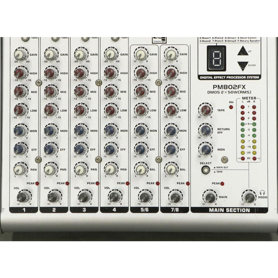 CLASSIC PRO PM802FX パワードミキサー 配信機器・PA機器