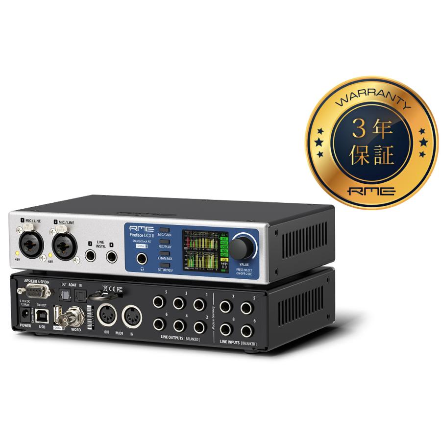 RME アールエムイー / Fireface UCX II 20入力20出力192 kHz対応 