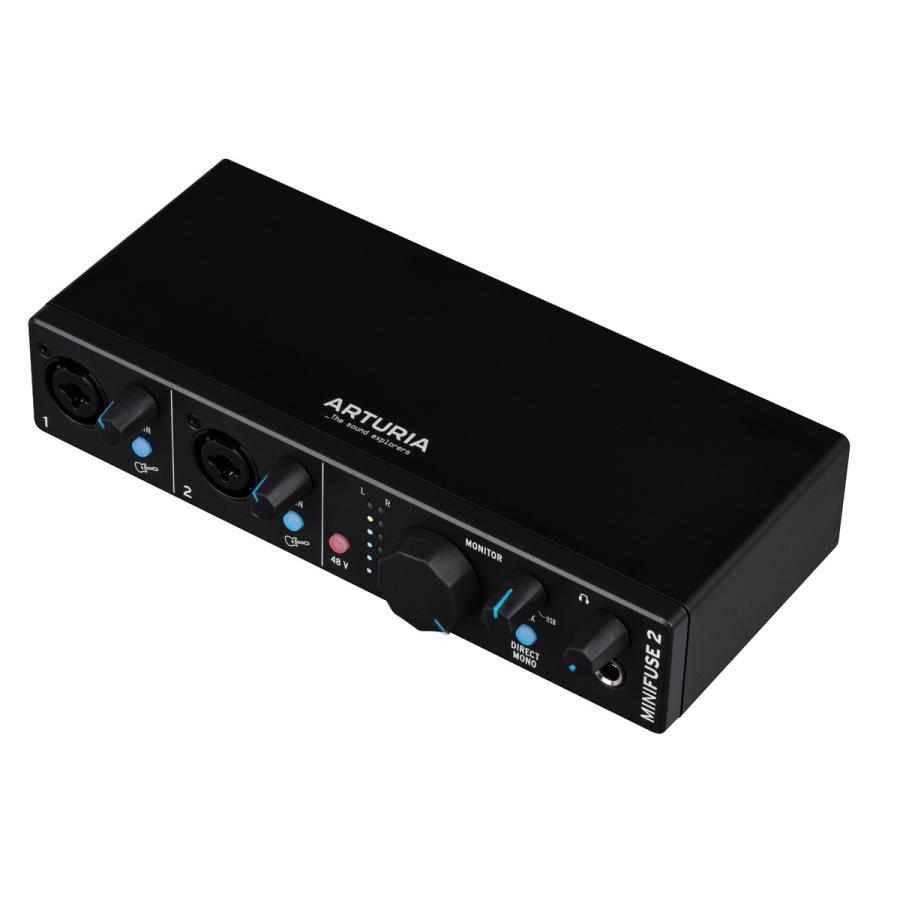 Arturia アートリア / MiniFuse 2 BK (ブラック) 2イン/2アウト USB-C オーディオ＆MIDIインターフェイス(御茶ノ水本店)の画像