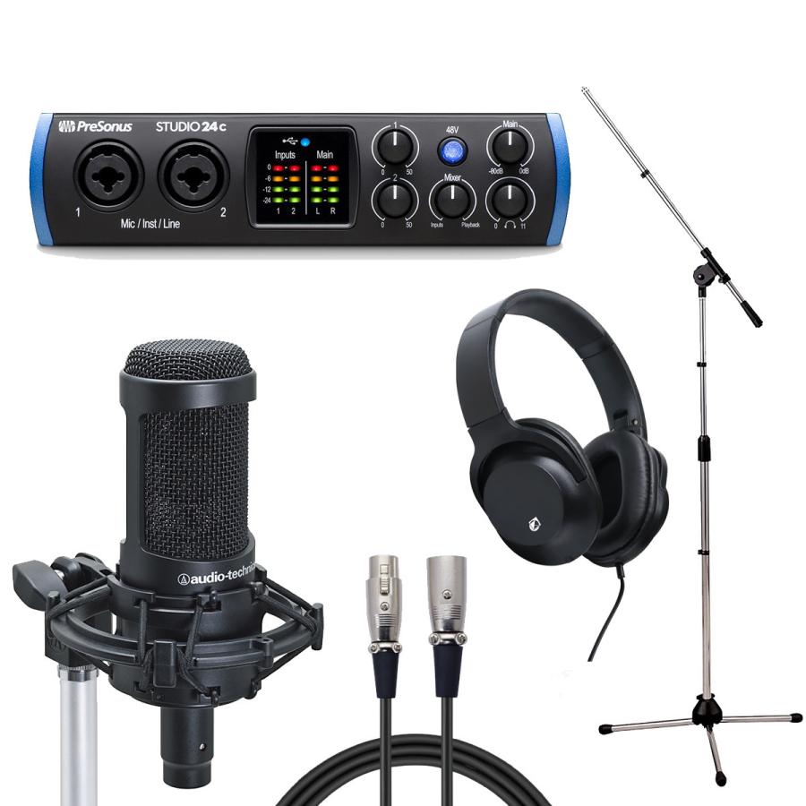 PreSonus STUDIO 24c × audio-technica AT2035 (レコーディングセット 