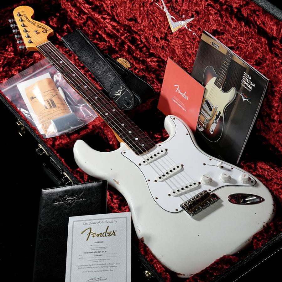 Fender Custom Shop / Built 1969 Stratocaster Relic Olympic White