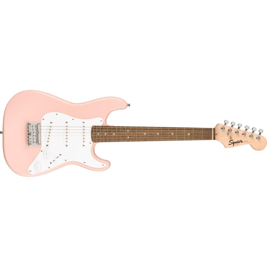 Squier by Fender / Mini Stratocaster Laurel Fingerboard Shell Pink