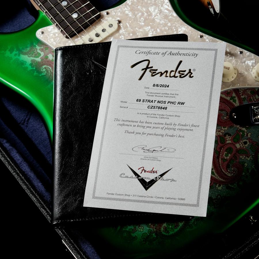 Fender Custom Shop / Built 1969 Stratocaster NOS Green Burst Fender Custom Shop / Built 1969 Stratocaster NOS Green Burst