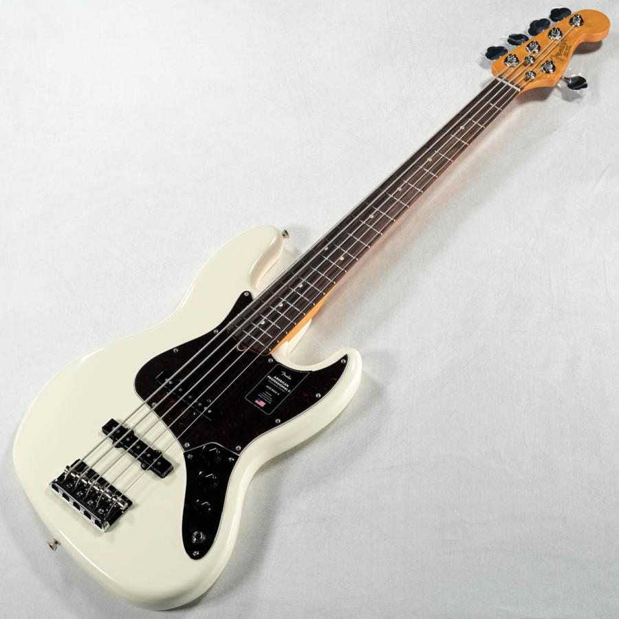 Fender / American Professional II Jazz Bass V Rosewood Olympic White(渋谷店)(YRK)の画像