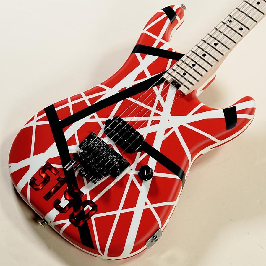 EVH / Striped Series 5150 Red Black White Stripe Transparent Red