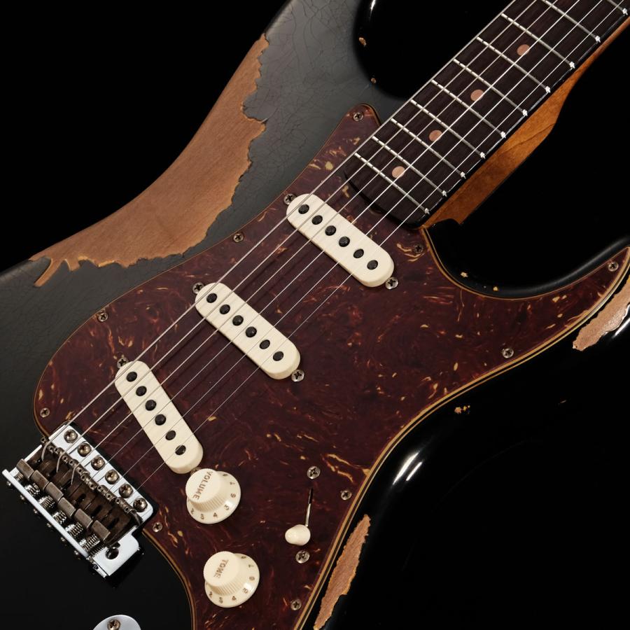 Fender Custom Shop   Limited Edition 1961 Stratocaster Heavy Relic Aged Black over 3-Color Sunburst (S N CZ566964)(渋谷店)(05SALE) - 3