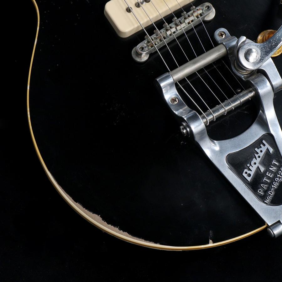 Gibson Custom / Murphy Lab 1956 Les Paul Standard w/Bigsby Heavy Aged All Ebony(渋谷店)(値下げ)(Gibson売り尽くしセール)｜ishibashi-shops｜12
