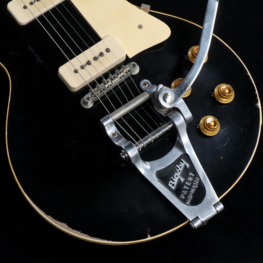 Gibson Custom / Murphy Lab 1956 Les Paul Standard w/Bigsby Heavy Aged All Ebony(渋谷店)(値下げ)(Gibson売り尽くしセール)｜ishibashi-shops｜13