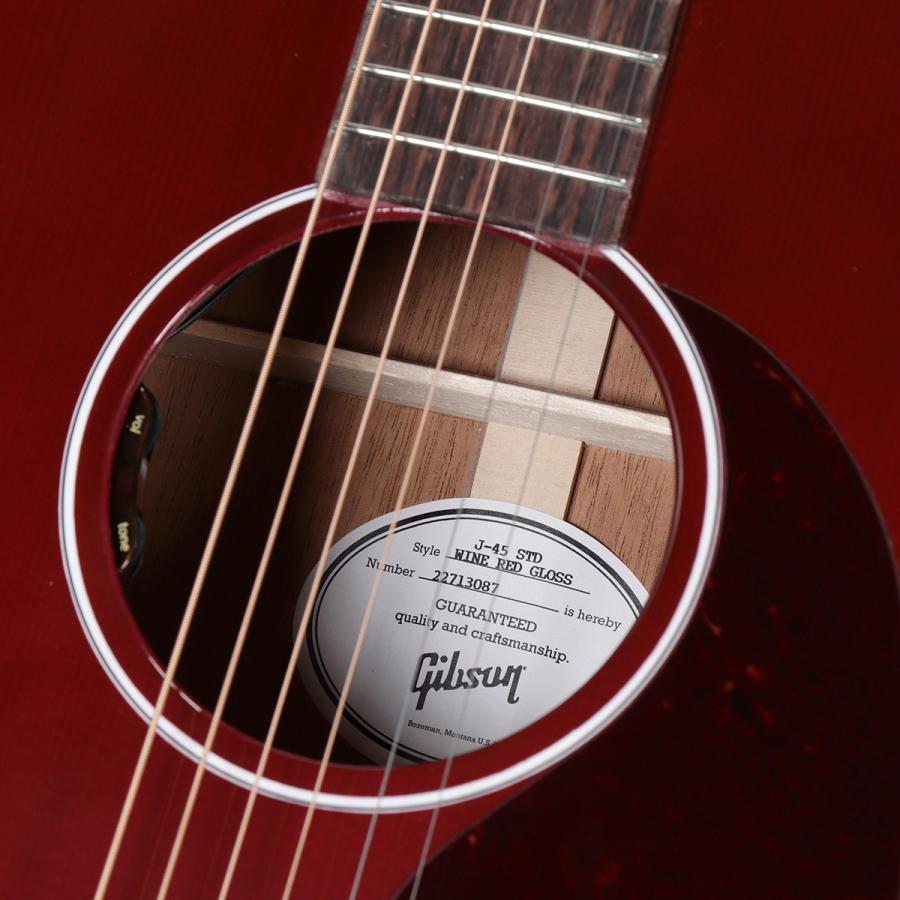 Gibson / Japan Limited J-45 Standard Wine Red Gloss(重量:2.06kg)(S/N:22713087)(渋谷店)(値下げ)(Gibson売り尽くしセール)｜ishibashi-shops｜11