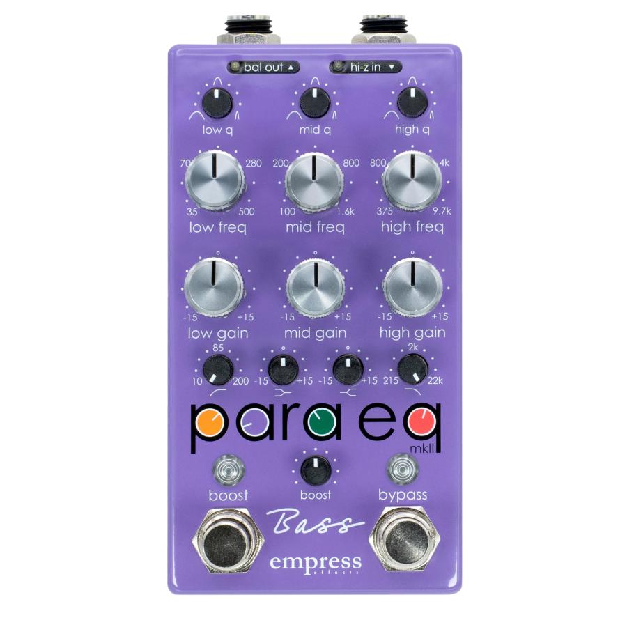 Empress Effects / Bass ParaEQ EQ w/ Boost for ベース用エフェクター