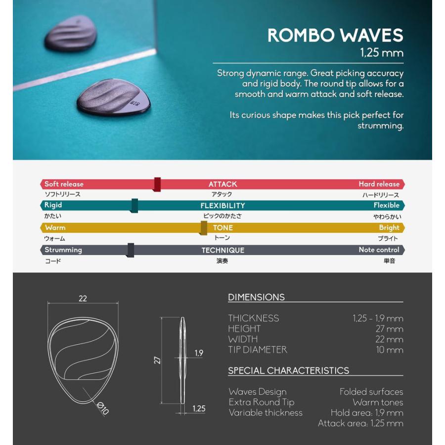 Rombo Pick / WAVES 1.25MM S-RED ロンボ・ピック(渋谷店)｜ishibashi-shops｜02