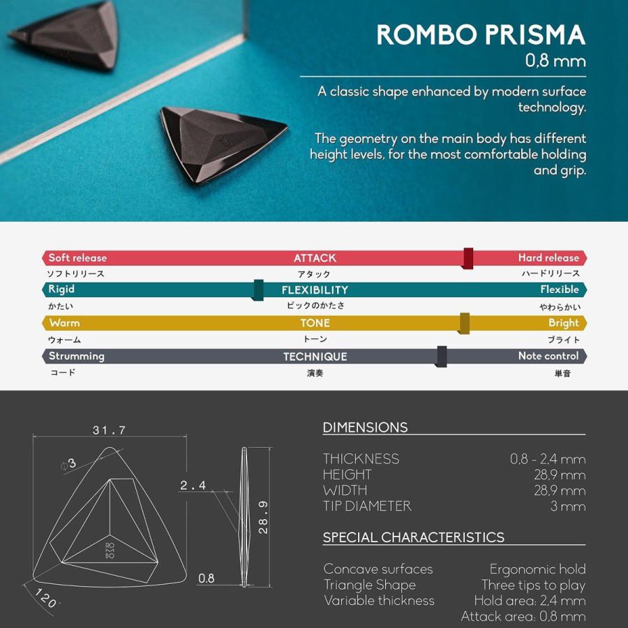 Rombo Pick / PRISMA 0.8MM G-BLACK ロンボ・ピック(渋谷店)｜ishibashi-shops｜06