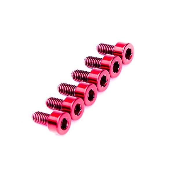 FU-TONE / Titanium Saddle Mounting Screw Set 6個セット RED(フロイドローズ・アップグレード・パーツ)(お取り寄せ商品)(渋谷店)