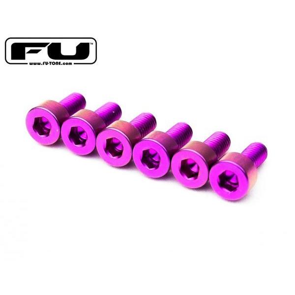 FU-TONE / Titanium Saddle Mounting Screw Set 6個セット PURPLE(フロイドローズ・アップグレード・パーツ)(お取り寄せ商品)(渋谷店)