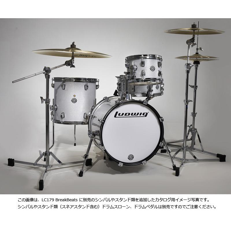 Ludwig / LC179X028 BREAKBEATS WHITE SPARKLE ラディック ブレイクビーツ 4点シェルキット :08