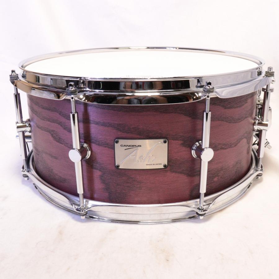 CANOPUS / AH-1465 ASH Snare Drum 14x6.5 Smoky Violet Oil アッシュ 