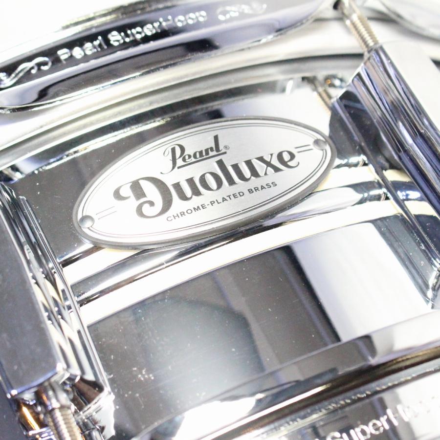(中古)PEARL / Duoluxe DUX1450BR 14x5 Chrome Over Brass Snare Drum(池袋店)｜ishibashi-shops｜02