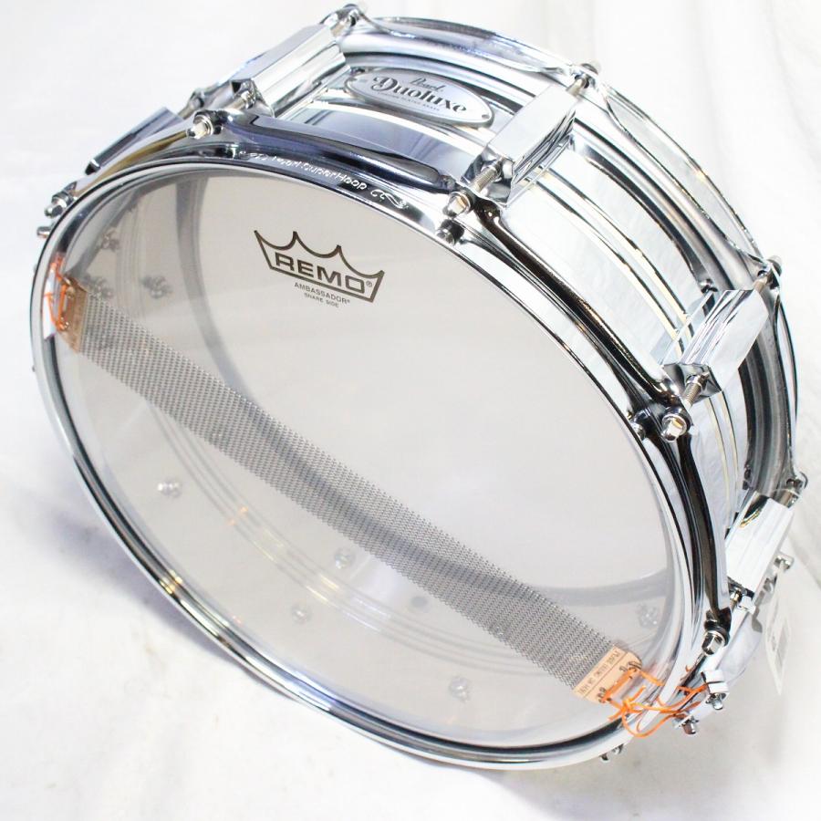 (中古)PEARL / Duoluxe DUX1450BR 14x5 Chrome Over Brass Snare Drum(池袋店)｜ishibashi-shops｜08