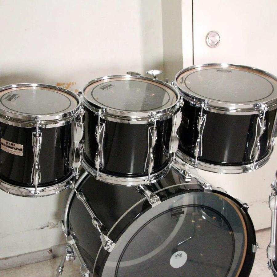 中古)YAMAHA / Recording Custom Set 6pc Solid Black 6点ドラムセット 