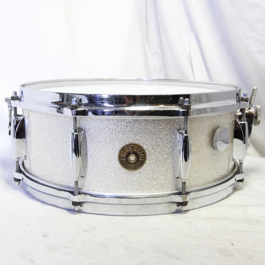 中古)GRETSCH / 60s #4157 Name Band 14x5.5 Silver Sparkle 60年代