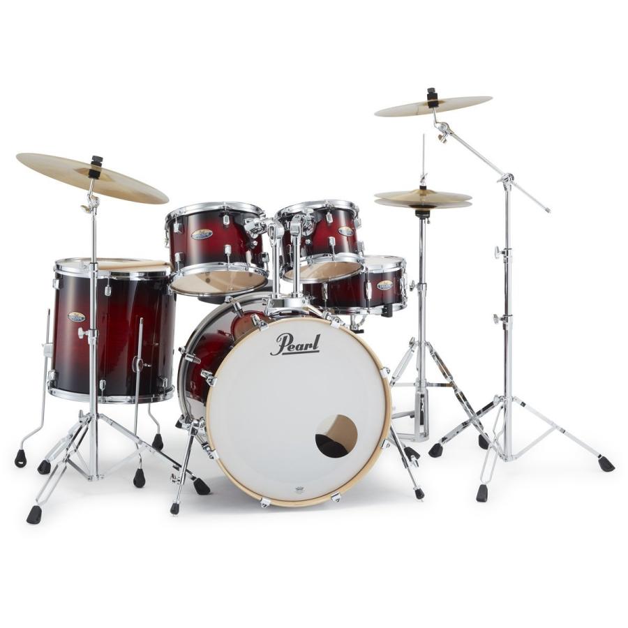 Pearl / DMP825S/CN 261(Gloss Deep Red Burst) DECADE MAPLE シンバル付きドラムセット スタンダードサイズ(お取り寄せ商品)
