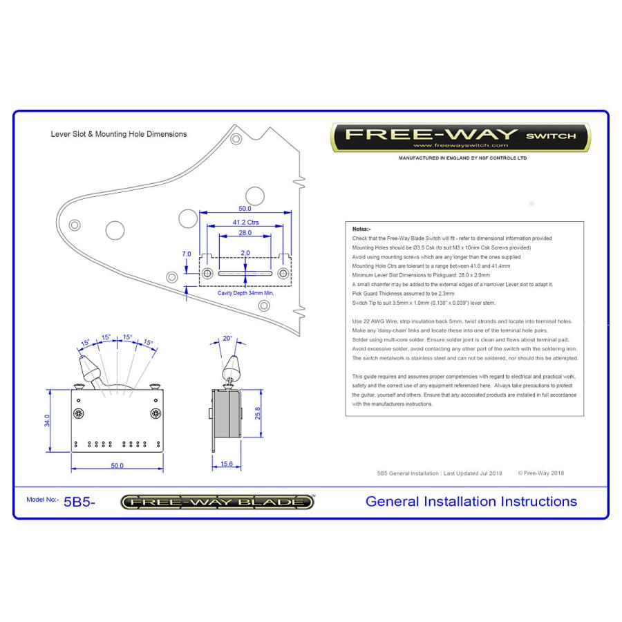 FREE-WAY SWITCH / Blade Switch 5B5-01 10wayスイッチ パーツ