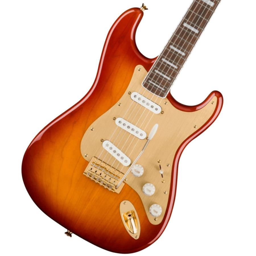 スクワイヤー　ストラトキャスター ゴールド Squier 40th Anniversary Stratocaster , Gold Edition, LF