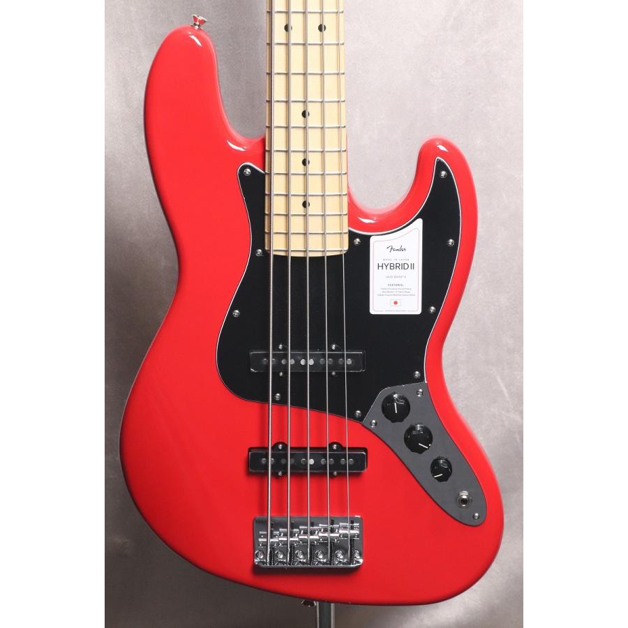人気アイテム Maple V Bass Jazz II Hybrid Japan in Made / Fender Fingerboard (S/N:JD21026334)(店頭未展示品)(横浜店)(YRK) Red Modena エレキベース