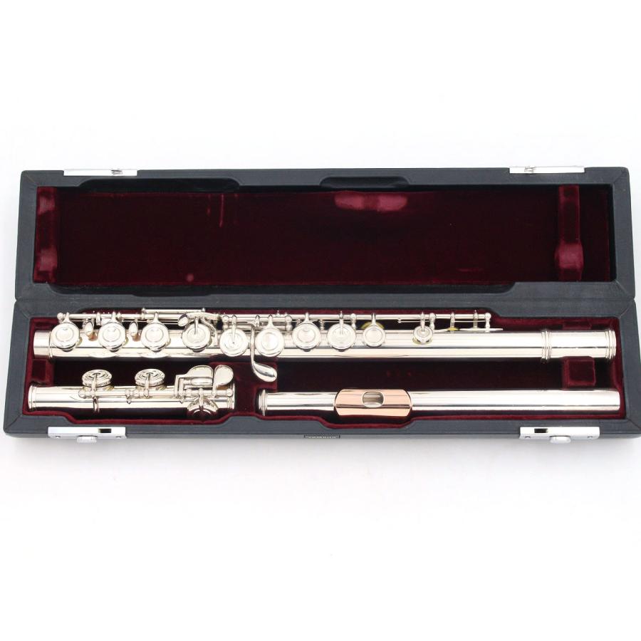 中古)YAMAHA / 総銀製フルート YFL-714LRG09 全タンポ交換済み リップ