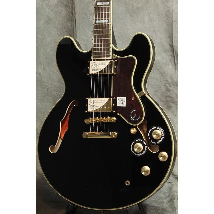 Epiphone シェラトン、Gibson エレキギター ブラック Epiphone / Sheraton II Pro Ebony エピフォン エレキギター セミアコ