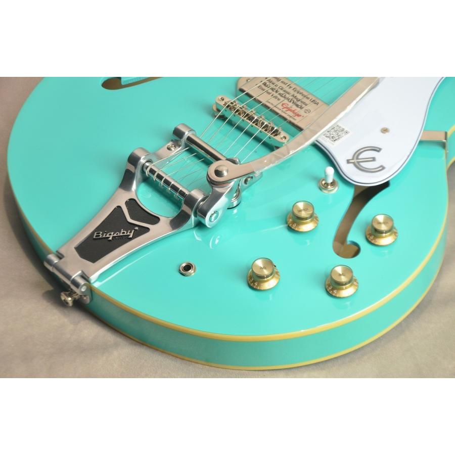 羊*様 Epiphone Casino Bigsby ハードケース付き美品 送料 Epiphone by Gibson / Limited Edition Casino with Bigsby Turquoise