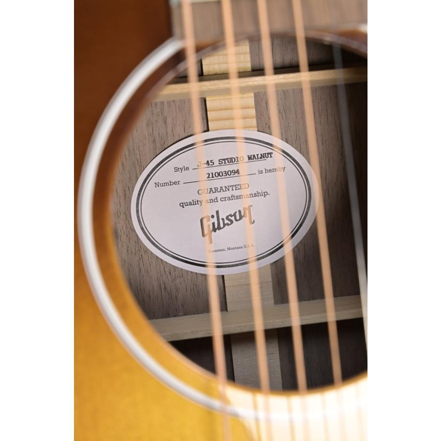 Gibson Montana / J-45 Studio Walnut Burst w/L.R.Baggs PU(S/N 21003094)(特典付き特価)(名古屋栄店)(YRK)｜ishibashi-shops｜10