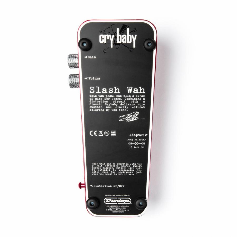(購入特典有り)Jim Dunlop / SW95 Slash Signature Wah ワウペダル ジムダンロップ スラッシュ(ACアダプタープレゼント)の画像