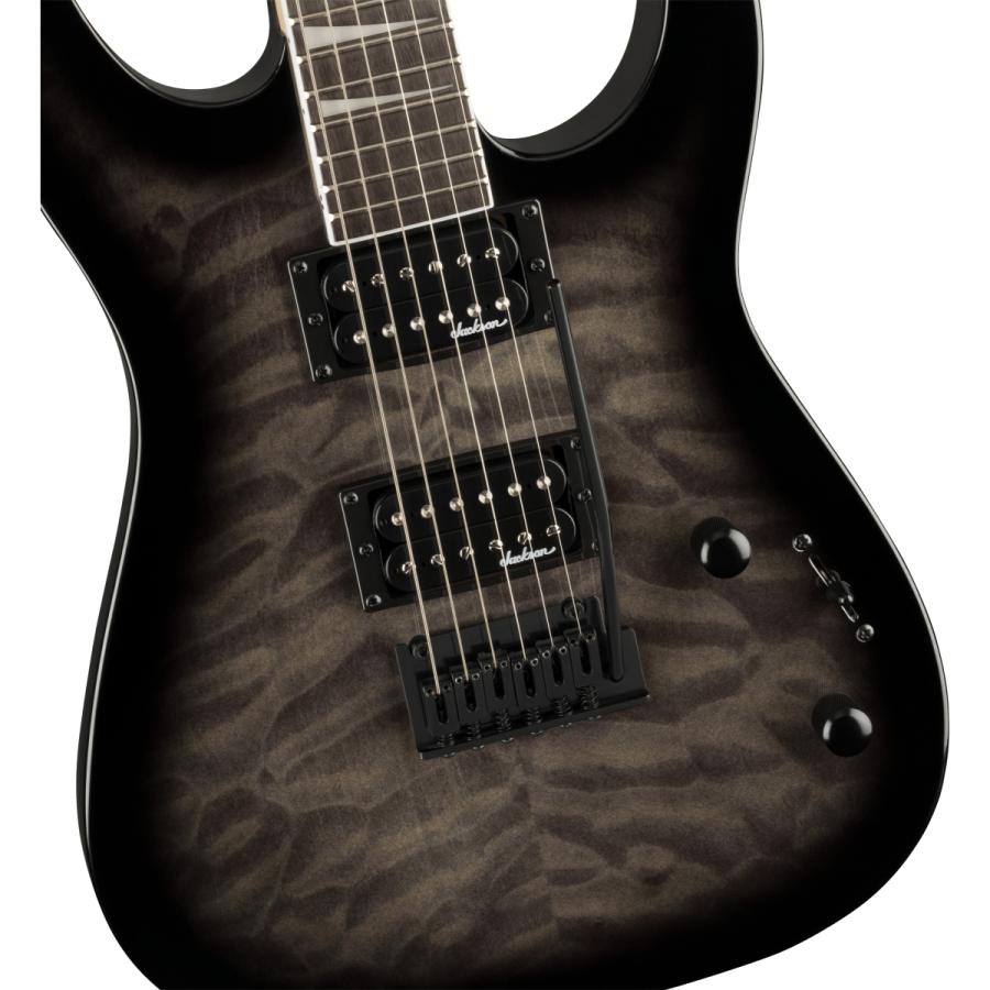 / JS Series Dinky JS20 DKQ 2PT Amaranth Fingerboard Transparent Black 【MAVERICK】 Burst ジャクソン