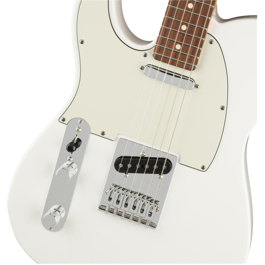 / Player Telecaster Left-Handed Pau Ferro Fingerboard Polar White フェンダー 【鳴ら】 エレキギター (左利き用)