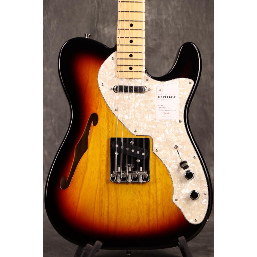 Fender / Made in Japan Heritage 60s Telecaster Thinline Maple Fingerboard 3-Color Sunburst (2.69kg)(S/N JD24005551)(YRK)｜ishibashi｜05