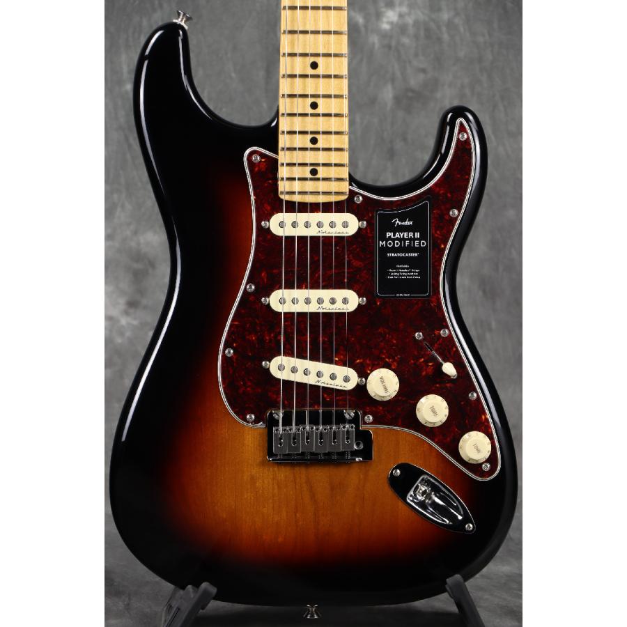 (WEBSHOPクリアランスセール)Fender / Player II Modified Stratocaster Maple Fingerboard 3 Tone Sunburst(3.84kg)(S/N MX24104302)の画像