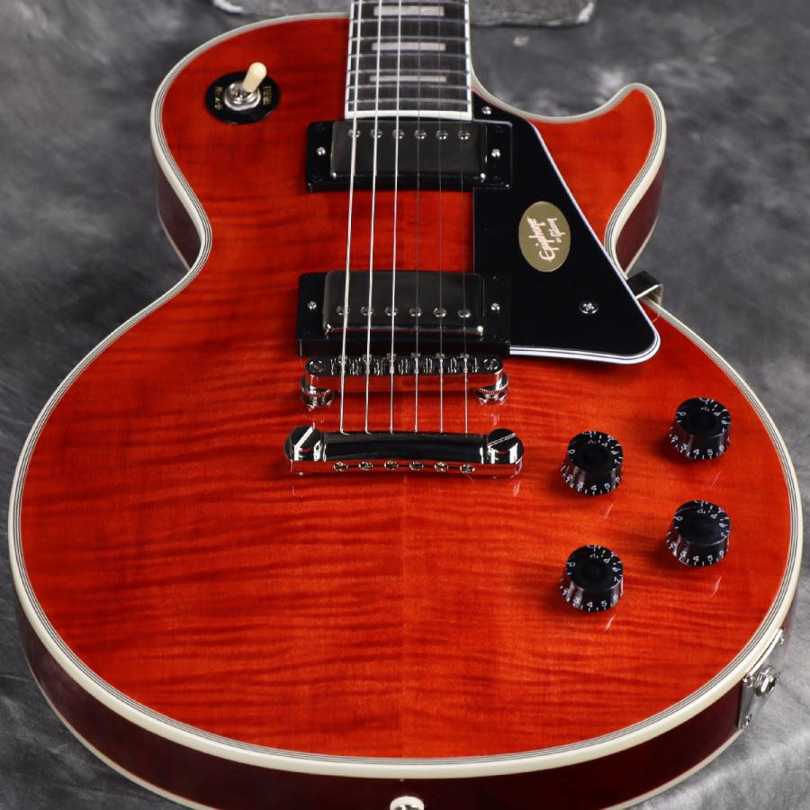 Epiphone / Inspired by Gibson Les Paul Custom Figured Transparent Red (アウトレット/未展示品)(4.09kg)(S/N 25091524099)(YRK)
