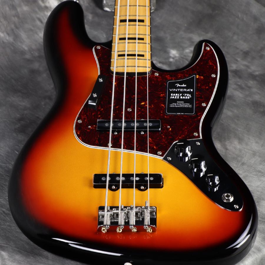 Fender / Vintera III Early '70s Jazz Bass Maple Fingerboard 3-Color Sunburst フェンダー(3.92kg)(S/N MX26015774)(YRK)