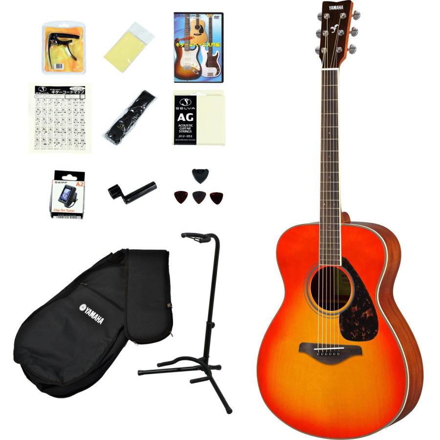 【時間指定不可】 YAMAHA / FS820 AB（オータムバースト） (14点入門セット) ヤマハ フォークギター FS-820 入門 初心者(YRK)(+2308111820004) アコースティックギター、クラシックギター