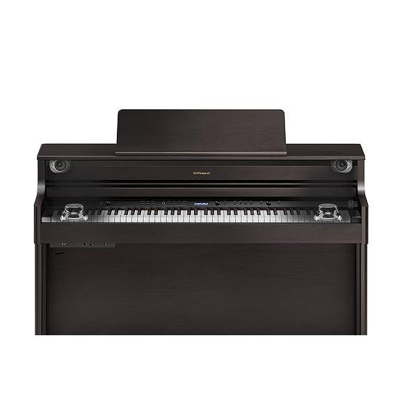 (全国組立設置無料)Roland / HP704-DRS ダークローズウッド調仕上げ 電子ピアノ [親子でレッスンセット](特典品+ケアSETプレゼント)(代引不可)(PTNB)の画像