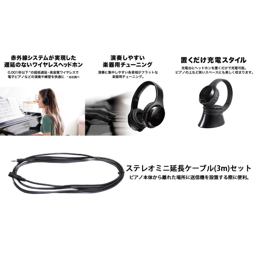 (全国組立設置無料)Roland / HP704-WHS ホワイト 電子ピアノ [Wirelessヘッドホンセット](特典品+ケアSETプレゼント)(代引不可)(YRK)(PTNB)の画像